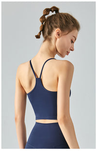 Halter Yoga Vest With Chest Pad Women's Sports Underwear