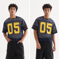 Mesh Ball Uniform Polygon Mesh Loose Short Sleeve T-shirt