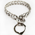 Neck P Chain Ring Mirror Polished Dog Necklace