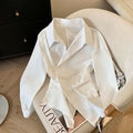 Womens Fashionable Shirt With Irregular Lapel
