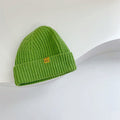Girls' Knitted Sweater Hat Baby Warm Solid Color Curling