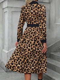 New Long Comfortable Leopard-Print Dress For Women