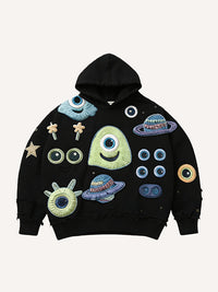 Fashion Casual Printed Polyester Sweater