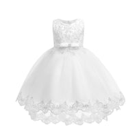 Girls Fashion Puffy Yarn Trailing Princess Dress