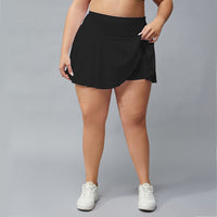 Plus Size Fitness Shorts Women's Anti-exposure Outdoor Tennis Skirt