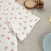 Thin Cotton Printed Comfortable Loose Breathable Short-sleeved Shorts Summer Pajamas Home Wear For Women