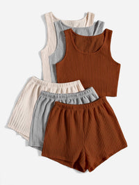 Fashion Casual Two-piece Three-piece Summer Shorts Vest Suit