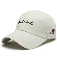 Heart Embroidered Polyester Cotton Baseball Hat