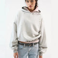 Simple And Stylish Color-blocked Camouflage Hoodie With A False Two-piece Design