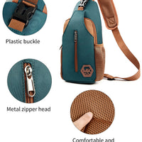 Wear-resistant Crossbody Bag Korean-style Fashionable Bag Outdoor Casual Chest Pack