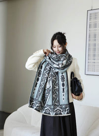 Autumn And Winter High Sense Office Shawl Dual-use Korean Style