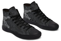 Printed Couple High Top Canvas Shoes