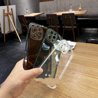 Black And Transparent Fine Pupil Pupil Mobile Phone Case