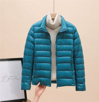 Womens Lightweight Padded Short Down Jacket