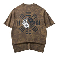 Koi Top Chinese Trendy Embroidered Short Sleeve
