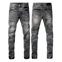 Men's Fashionable Ripped Straight-Leg Pants