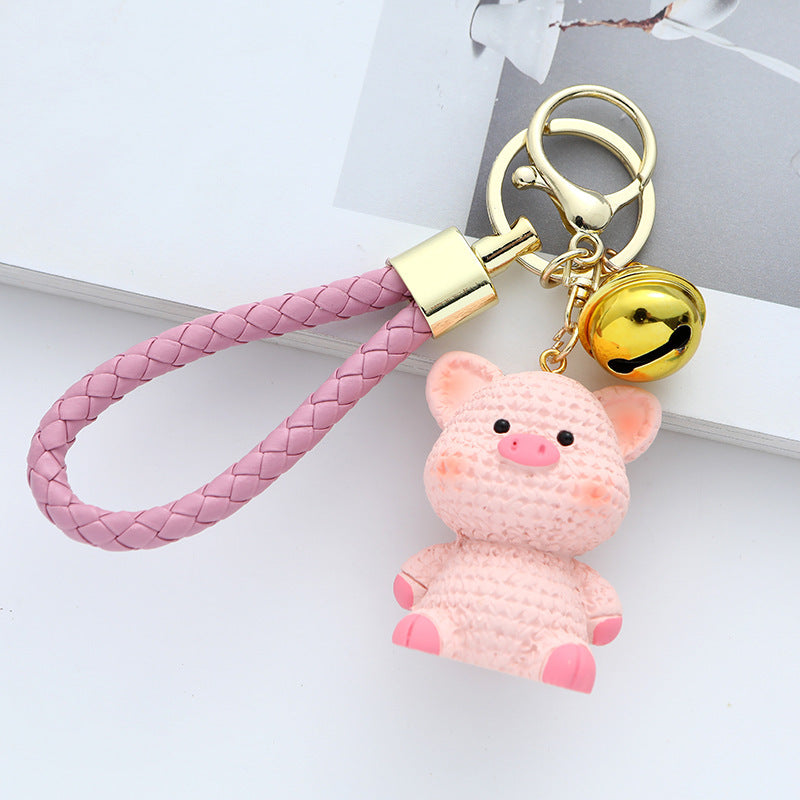 Resin Wool Animal Car Key Ring Cute Pendant