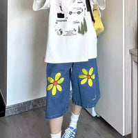 Straight Hong Kong Style Trendy Fifth Pants Outer Wear Bermuda Shorts