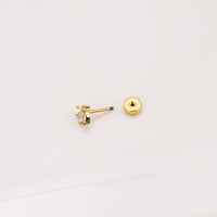 Fashion Heart-shaped Zircon Butterfly Stainless Steel Thin Rod Single Head Ear Bone Stud