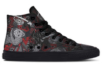 Fashion Printed Couple High Top Canvas Shoes