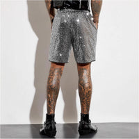 Men's Shiny Sequins Straight Shorts