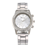 Women's Diamond Business Steel Belt Gift Box Fashionable All-match Trendy Quartz Watch