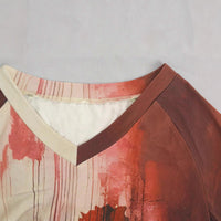 Women's Long-sleeve Printed Crew-neck Top