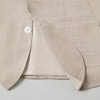 Mens Solid-Colored Business Suit Set