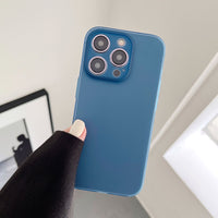 Minimalist Solid Colour Phone Case With Frosted Drop-proof Cover