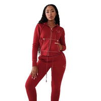 Retro Zip-up Hoodie With A Hood Hip-hop Letter-print Sweatshirt Fashionable Womens Outfit