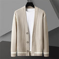 Autumn Cardigan Men's Long Sleeved Sweater Coat