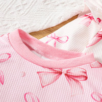 Baby's Cute Butterfly Print Sweater Trousers Suit