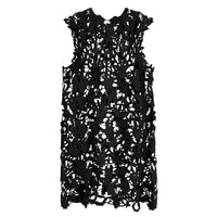French-style Retro Hollow-Out Lace Long Cover-Up High-End Sexy Chic Maxi Dress