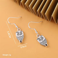 Retro Minimalist Owl Earrings For Women