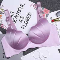 Women's Fashion Casual No Steel Ring Shells Gathered Bras