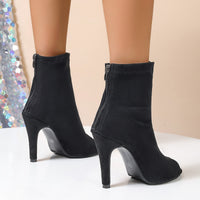 Slimming Sandal Chunky Heel Stylish Peep Toe Women's Martin Boots