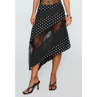 Retro Low Waist Floral Print Skirt