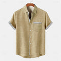 Ocean Fish Pattern Lapel Loose Casual Short Sleeve