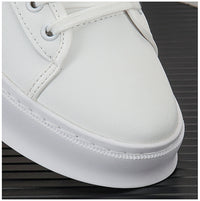 Men's White Boots Trendy Thick Bottom High Top