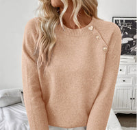 Women's Casual Cardigan Button Knitted Sweater