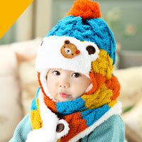 Bear Three-color Ear Protection Two-piece Set