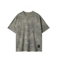 Men's Round Neck Boot-cut Casual All-match Short-sleeved T-shirt