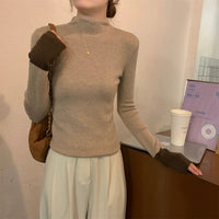 Slim Fit Western Style Slimming Bottoming Shirt Inner Wear Blouse