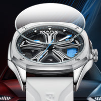 Fashionable Wheel Hub Caliper Waterproof Luminous Quartz Watch