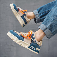 Summer Fashion Hong Kong Style Canvas Color Matching Low-top Youth