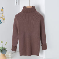 AutumnWinter Girls' Turtleneck Knitted Sweater