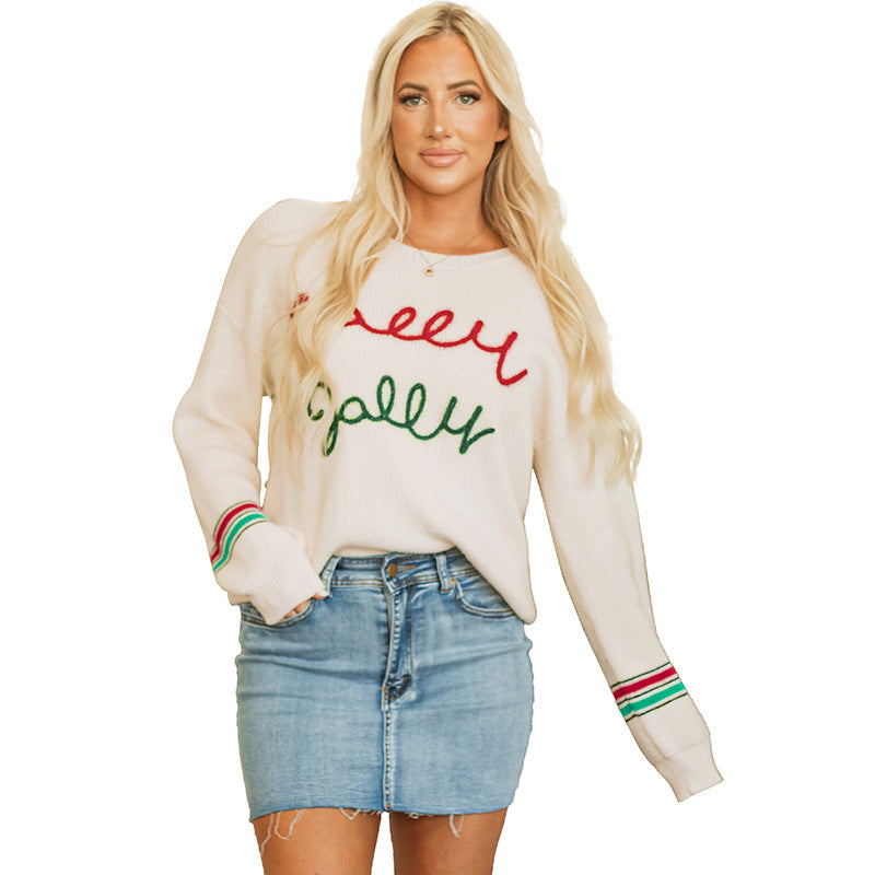 Loose Leisure All-matching Multi-color Sweater For Women