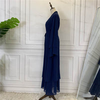 Fashionable Muslim Cardigan Chiffon Robe