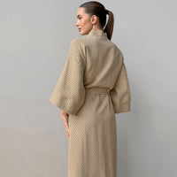 Pure Cotton Pajamas Printed And Breathable Nightgowns And Bathrobes Cross-border Cotton Silk Loungewear