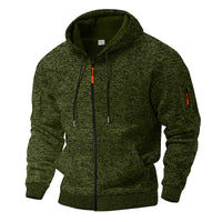 Heavy Fleece-lined Vintage Cationic Cargo Trendy Sports Sweater